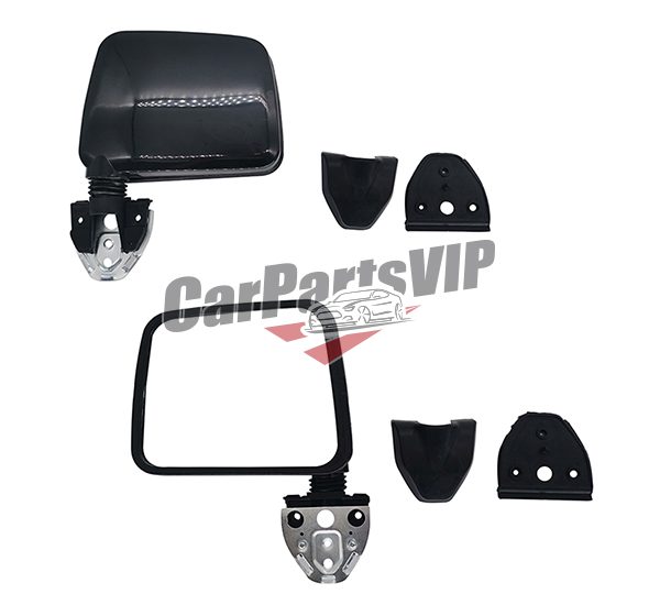 LH: 96301-21G00, RH: 96302-21G00, Mirror Assy, Outer Rearview, Nissan PK720 Black 1986-1992 Rearview Mirror