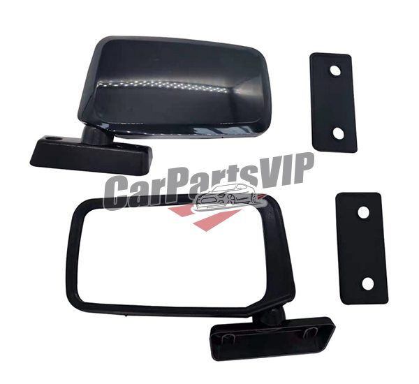 LH: 96302-04W00, RH: 96302-04W00, Mirror Assy, Outer Rearview, Nissan PK720 Black 1980-1983 Rearview Mirror