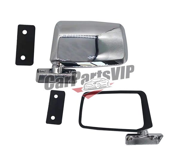 LH: 96302-04W00, RH: 96302-04W00, Mirror Assy, Outer Rearview, Nissan PK720 Black 1980-1983 Rearview Mirror