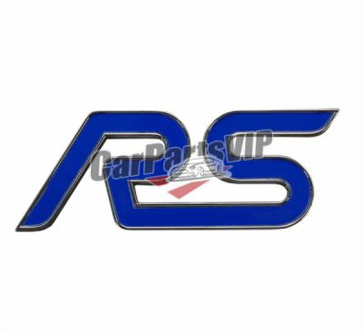 9M5Z-9942528-B, 9M5Y-42528-AB (1670626), Rear Bumper "RS" Name Plate for Ford, Ford Focus RS 2016 "RS" Name Plate