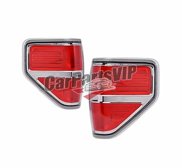 BL3Z13404B, BL3Z13405B, Tail Light Electroplating (Silver Decorative Frame) for Ford, Ford F150 Tail Light Electroplating (Silver Decorative Frame) 2009-2014