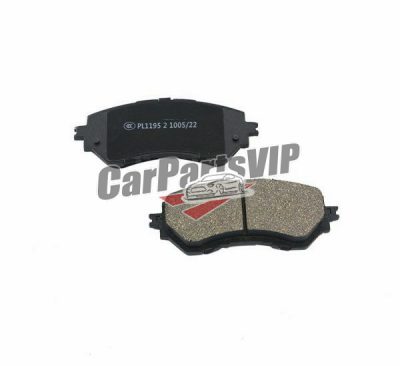 0446502190, 0446502280, 044650F010, 04465YZZEE, 04465YZZEH, Front wheel Brake Pad for Toyota, Toyota Corolla / Auris / Verso Front Axle Brake Pad