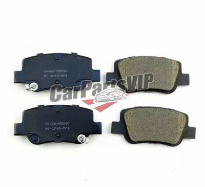 04466-05040, 04466-05041, Rear wheel Brake Pad for Toyota, Toyota Avensis Rear wheel Brake Pad