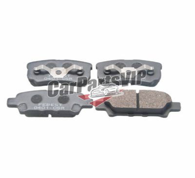 4605A336, 4605A337, MN116929, MR955068, Rear Axle Brake Pad for Mitsubishi, Mitsubishi / Chrysler / Dodge / Jeep / Chrysler / Chrysler (BBDC) / Mitsubishi (BJC) / Mitsubishi (BBDC) Rear Axle Brake Pad