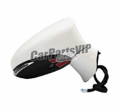 87910-33A81-C0, Right Power Heated Signal Puddle Lamp Side Mirror for Lexus ES350 ES300h 2013-2018 LX1321133