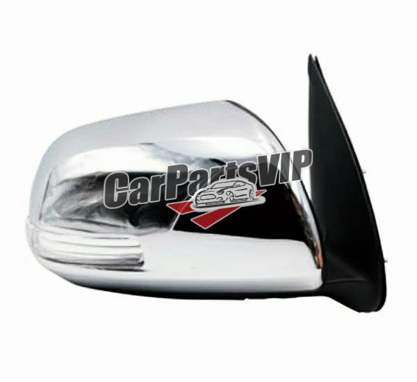 87940-0K760, 87910-0K880, Left Right Power Blinker Folding Chrome Side Mirror for Toyota Hilux Fortuner 2012-2014