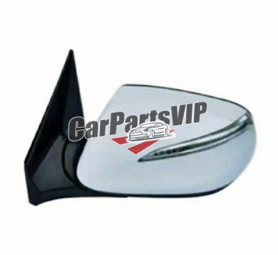 87610-A1010, 87620-A1010, Left Right Power Blinker Heated Folding Side Mirror for Hyundai Santafe 2013-